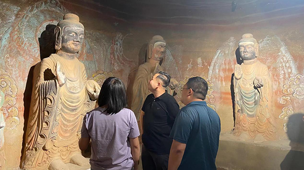 甘肃省文物局免费开放绩效考核组现场复核庆阳市博物馆2021年度免费开放工作