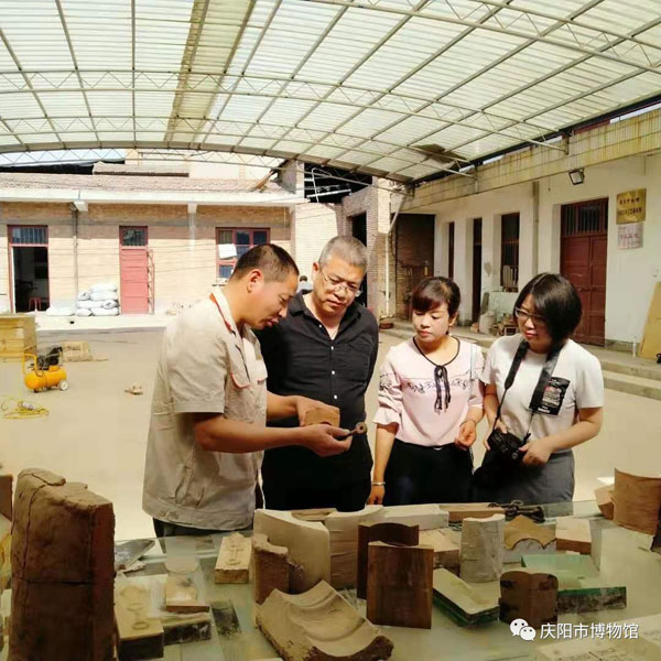 庆阳市博物馆赴周原博物院开展西周史墙盘 金文范铸实验培训活动