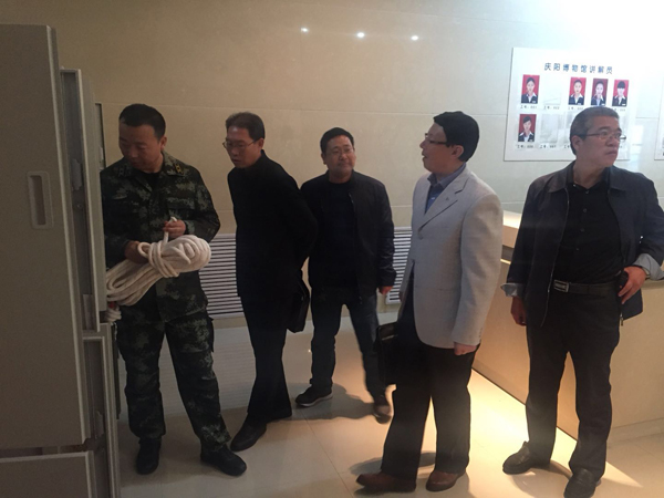 全省博物馆和文物建筑消防安全联合检查组 检查庆阳市博物馆