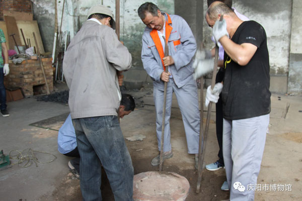 庆阳市博物馆赴周原博物院开展西周史墙盘 金文范铸实验培训活动