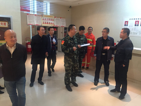 全省博物馆和文物建筑消防安全联合检查组 检查庆阳市博物馆