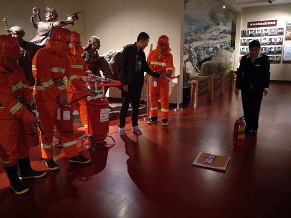 庆阳市博物馆开展2018年秋季消防演练