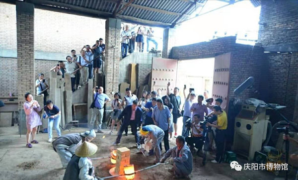 庆阳市博物馆赴周原博物院开展西周史墙盘 金文范铸实验培训活动