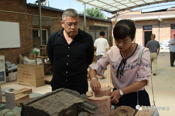 庆阳市博物馆赴周原博物院开展西周史墙盘 金文范铸实验培训活动