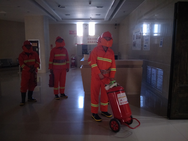 庆阳市博物馆开展2018年秋季消防演练