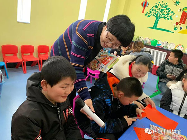 2019年庆阳市博物馆举办新年伊始元旦亲子活动