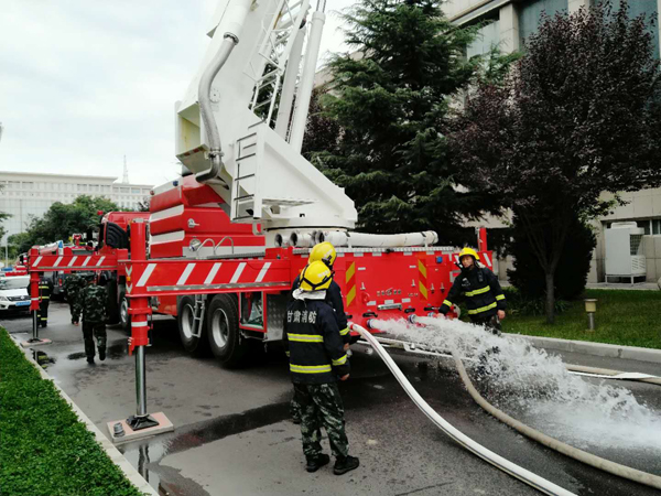 庆阳市博物馆、庆阳市公安消防支队联合开展消防应急演练