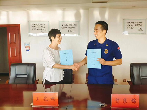 庆阳市博物馆与庆阳市西峰区消防救援大队 开展文化交流共建活动