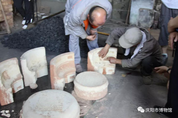 庆阳市博物馆赴周原博物院开展西周史墙盘 金文范铸实验培训活动