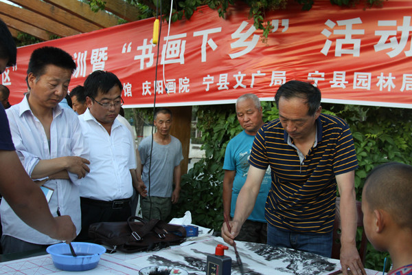 庆阳市博物馆与庆阳市画院赴宁县开展“三区人才”文化培训系列活动