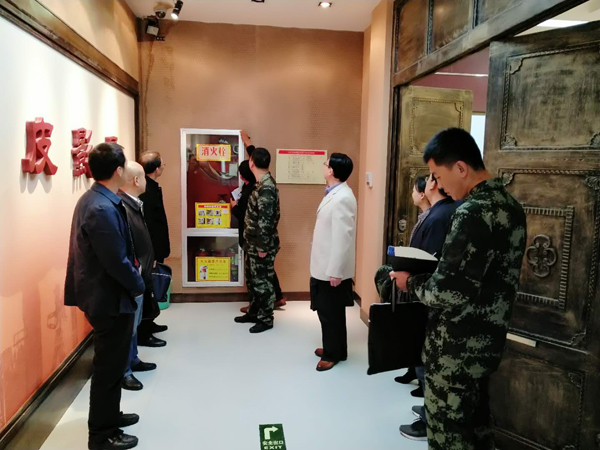 全省博物馆和文物建筑消防安全联合检查组 检查庆阳市博物馆