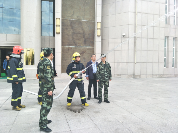 庆阳市博物馆、庆阳市公安消防支队联合开展消防应急演练